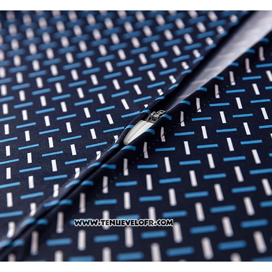 2019 Maillot Ciclismo La Passione Bleu Manches Courtes et Cuissard